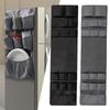 15 Grids Refrigerator Storage Bag Dustproof Solid Color Hanging Storage Bag Stain Resistant Household Refrigerator Hanging Bag