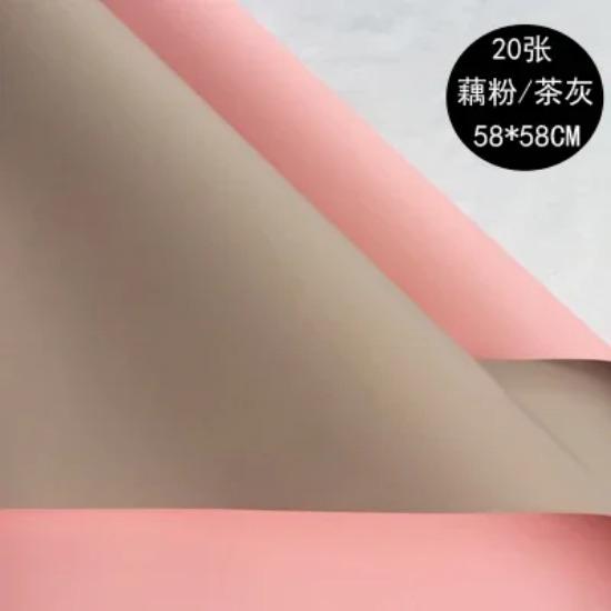 Lot de 20 feuilles de papier d'emballage imperméables pour fleurs de rose, 2 couleurs, style coréen, épais, pour cadeau, pour fleuriste