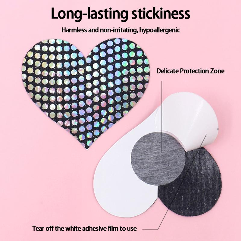 1 Pair Sexy Laser Nipple Pasties Covers Women Adhesive Breast Invisible Boob Stickers Chest Sticker Adult Sex Toys