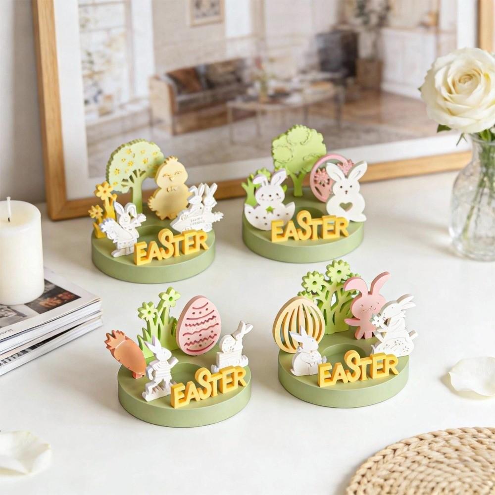 Heat Resistant Silicone Insert Mold Non-Stick DIY Decor Mold Easter Candle Holder Mold  Soap Making