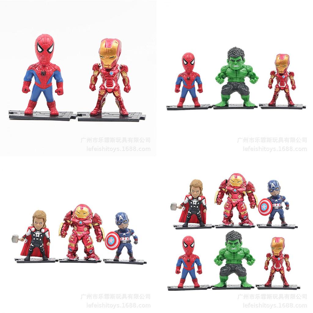 Hochwertiges Plastik Avengers Spielzeug Hulk Iron Man Spider-man Grüne Riesenfiguren