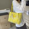 Stylish Casual Shoulder Bag 2024 Trendy Canvas Tote Bag In Colorful Stripes For Women