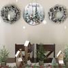 Winter Wreaths for Front Door, Winter Door Decorations Wall Decor, January Wreaths 12 Inch, Hello Winter Door Sign Door Hanger, Rustic Natural