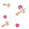 Kendama Certified Japan Association Is Skill Toy Made Wood Childrens Fitness Leisure. It Can Be Used Practice Competitions Classes Schools. (pink).