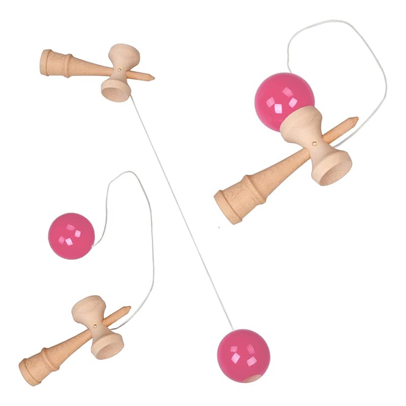 Kendama Certified Japan Association Is Skill Toy Made Wood Childrens Fitness Leisure. It Can Be Used Practice Competitions Classes Schools. (pink).