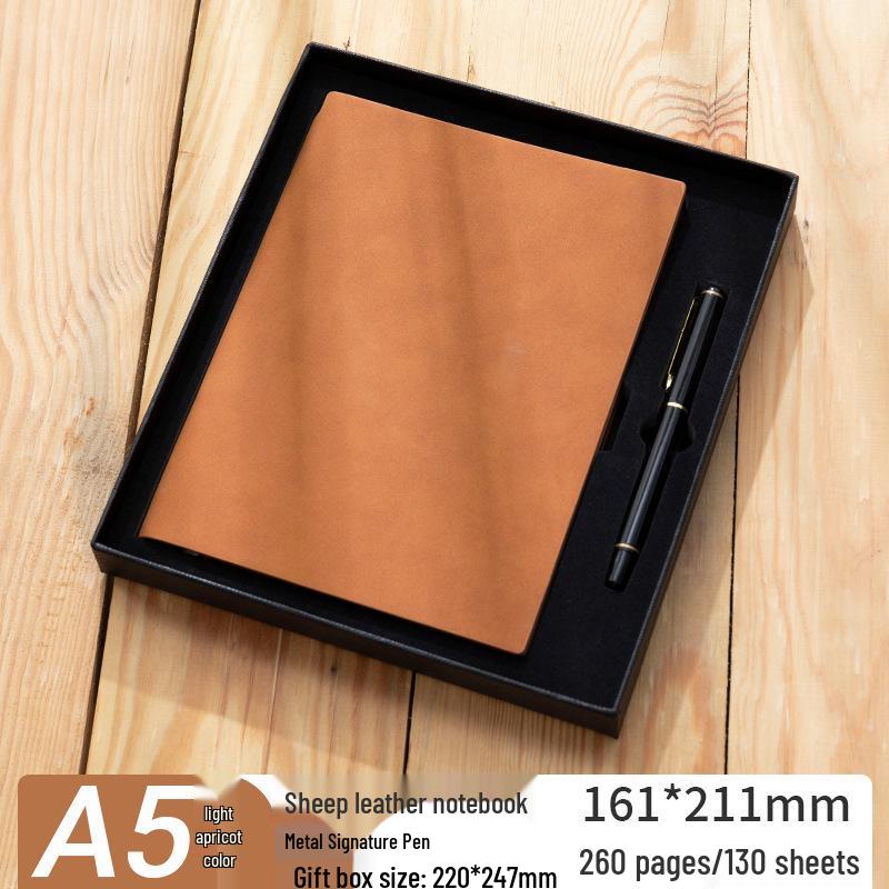 Thickened Sheepskin Business Notebook