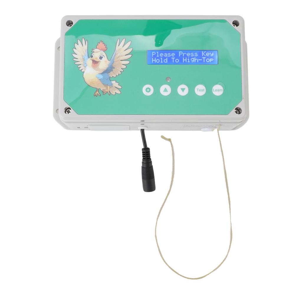 Controller Porta Pollaio Impermeabile IP44 Timer Controllo Remoto Doppia Alimentazione Apri Porta Automatico per Pollai