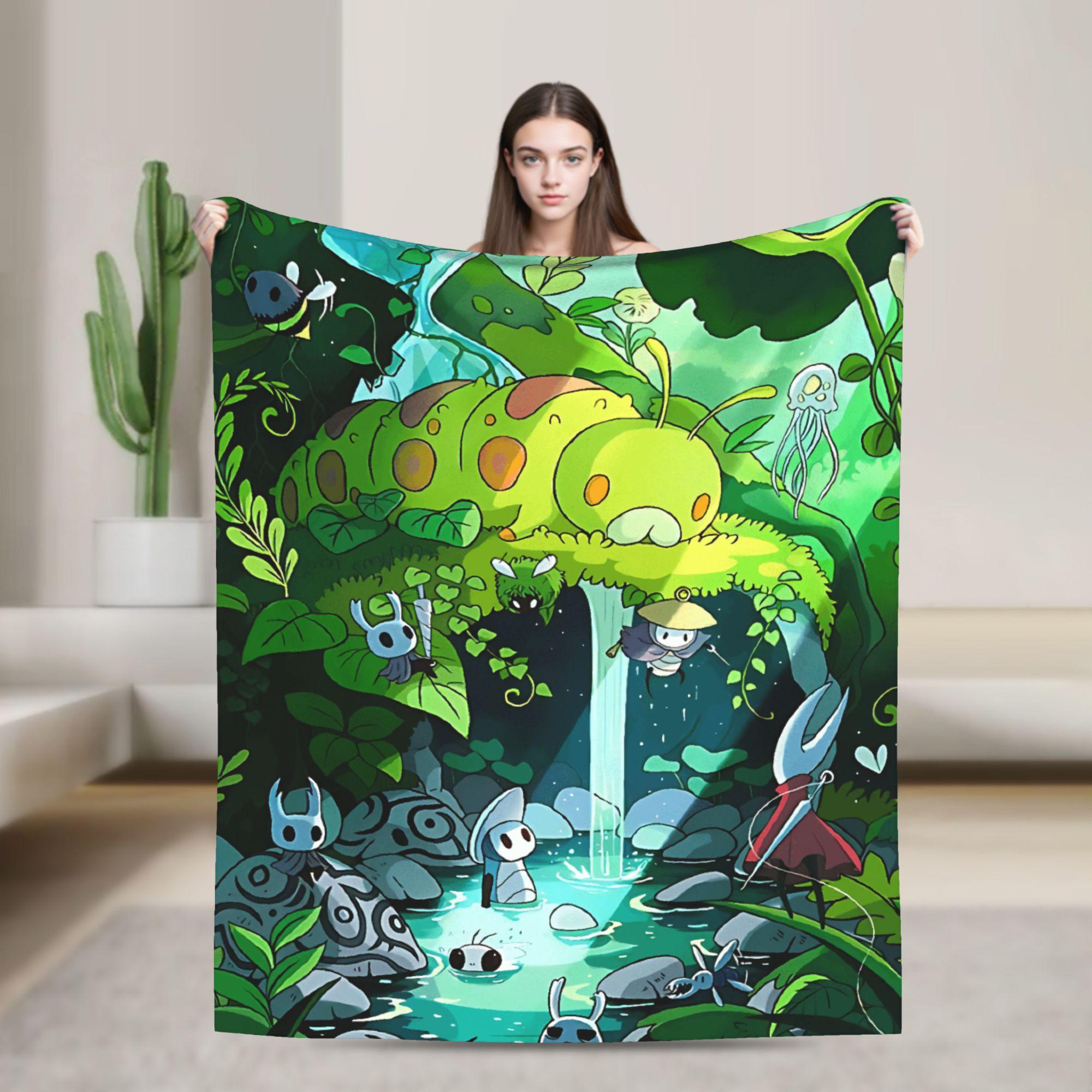 Hollow Knight Game  Blanket Quality Warm  Throw Blanket Winter Picnic Outdoor Novelty Bedspread 75X95CM