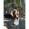 Swing Collar Fake Two Piece Adjustable Halter Top for Hot Girls Sleeveless Top