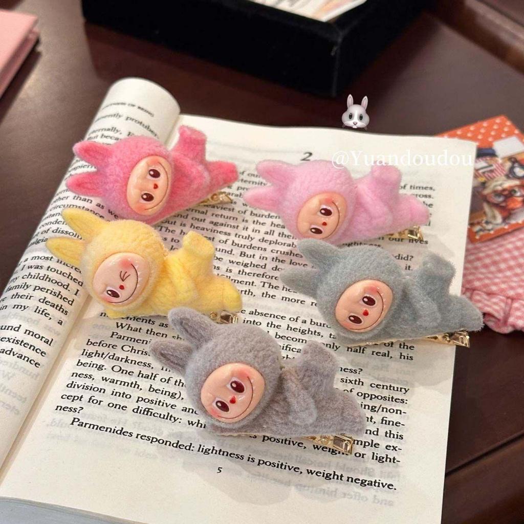 Labubu Cute Cartoon Duckbill Hair Clip - Girlish Side Bangs Accessory for Women & Kids