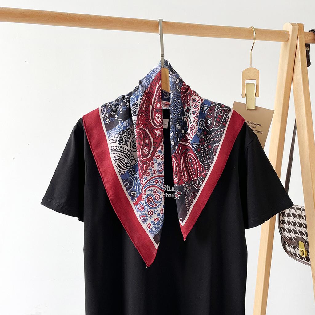 58 * 58cm Four Seasons Available New Large Square Towel Headband Breathable Sweat Absorbing Sunscreen Simple Shawl Professional Scarf