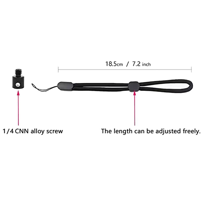 Nylon Handgelenk-Handschlaufe für Insta360 X4/X3/ONEX2/X Handgelenk Anti-Verlust Lanyard 1/4 Schraubanschluss Handseil Action Kamera Gurt