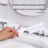 Wall-Mounted 2-in-1 Long-Handled Toilet Brush Set with No Dead Angle Design