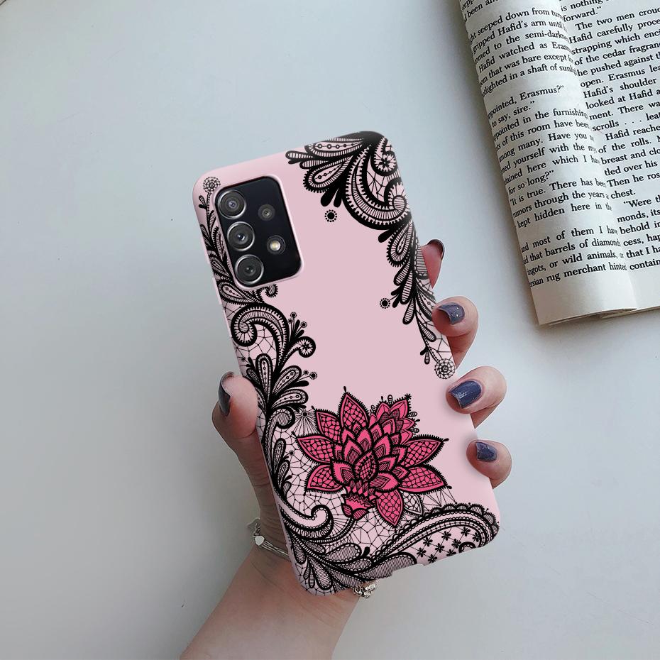 Für Samsung A52 Hülle Silikon Weich Niedlich Rückseite Stoßstange Funda Für Samsung Galaxy A52 5G GalaxyA52 A 52 2021 SM-A526B Hülle Coque