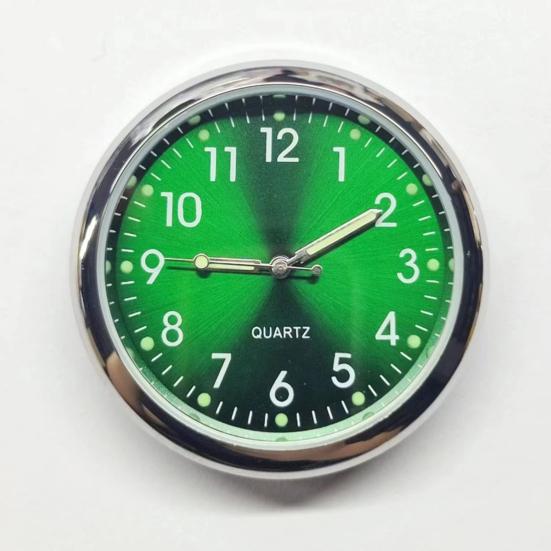 Zegar samochodowy 40mm Metalowy ze stopu Dekoracja deski rozdzielczej ze świecącą tarczą Zegarek motocyklowy