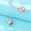 Real Copperrainbow Heart Beads Star Moon Cross Charm Fit Original Bracelet Jewelry Making Diy For Women Fine Gifts