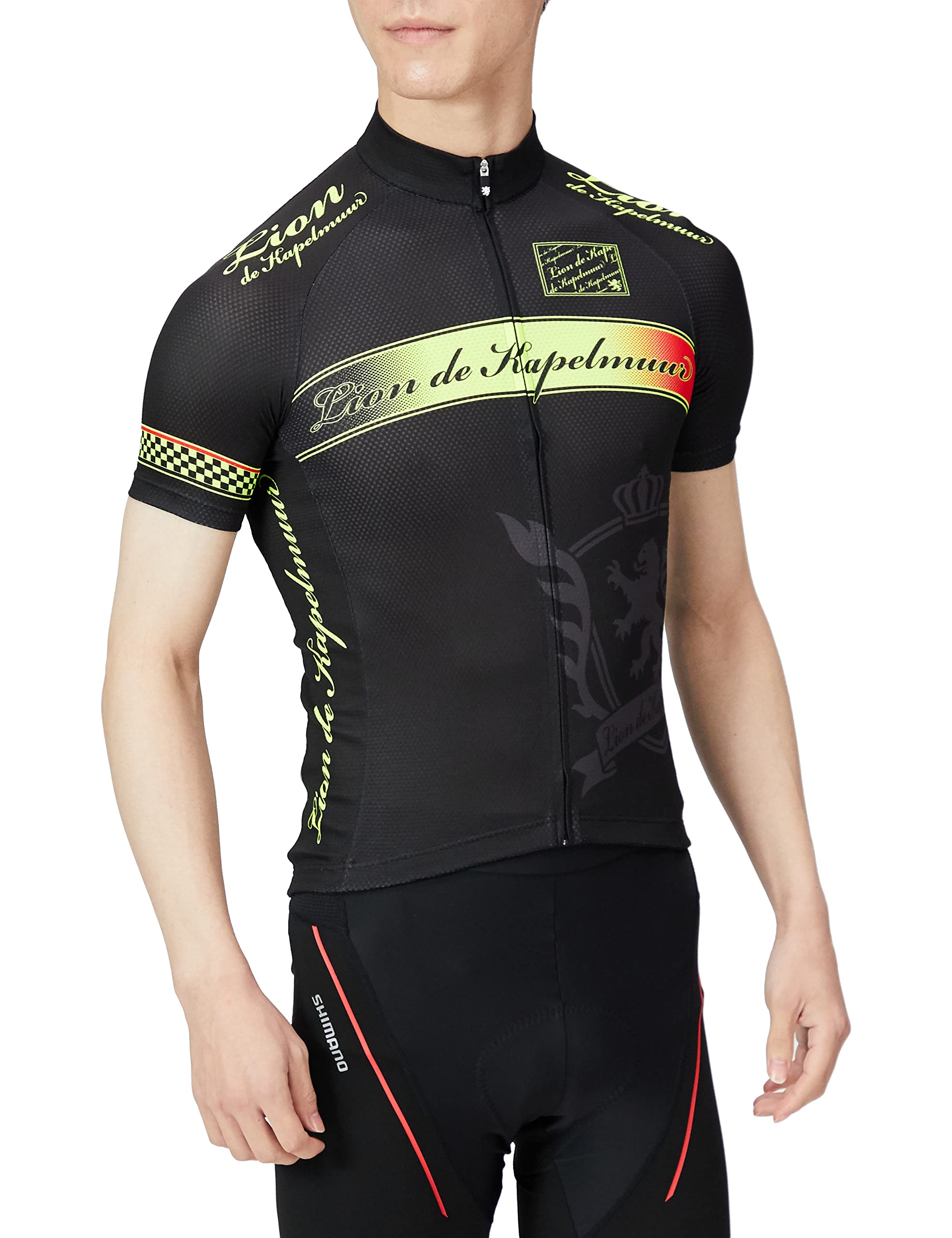 

Lion de Capelmuur Legerfit Short Sleeve Jersey with Shine Japan Size Small to Japanese Size Emblem, Yellow, lihs031, (equivalent Small)