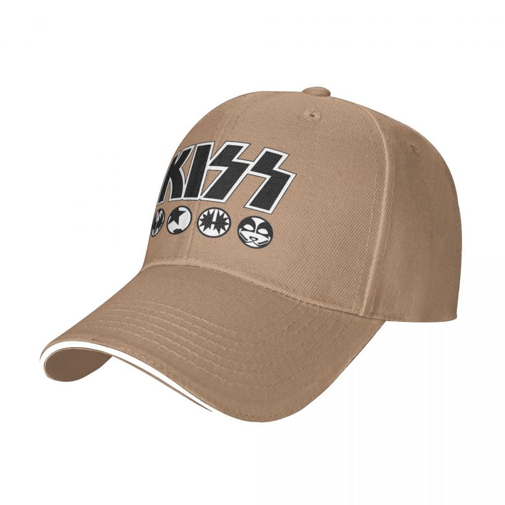 Mitglieder KISS Rockband Design Camping Baseballkappen Für Herren Personalisiert Männlich Strand Sonnenhut Hip Hop Trucker Cap