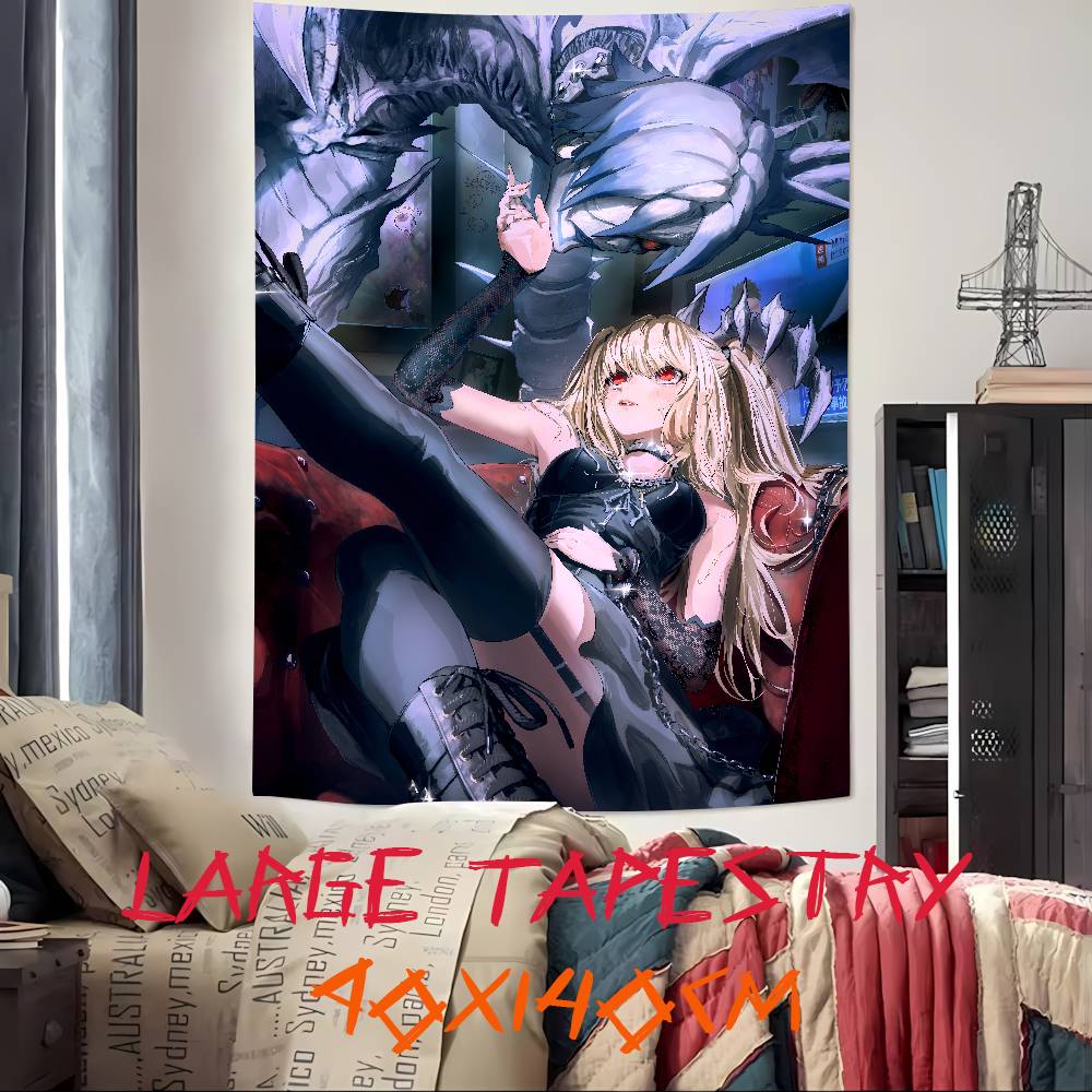 Cool Fashion Pretty Girl Misa Amane Tapestry Decoration Bedroom Dormitory Background Cloth Home Party Living Room Club Tapestry