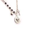 Les Trésors De Lily [J7778] - Designer-Halskette 'Love' schwarz-silber