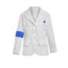 Childrens Michael Jackson Costume With Striped Trousers And Gold Fabric For Stage Performance