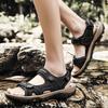 Store Ægte Læder Herre Sandaler Sommer Herre Strand Sandaler Udendørs Sandaler Til Mænd