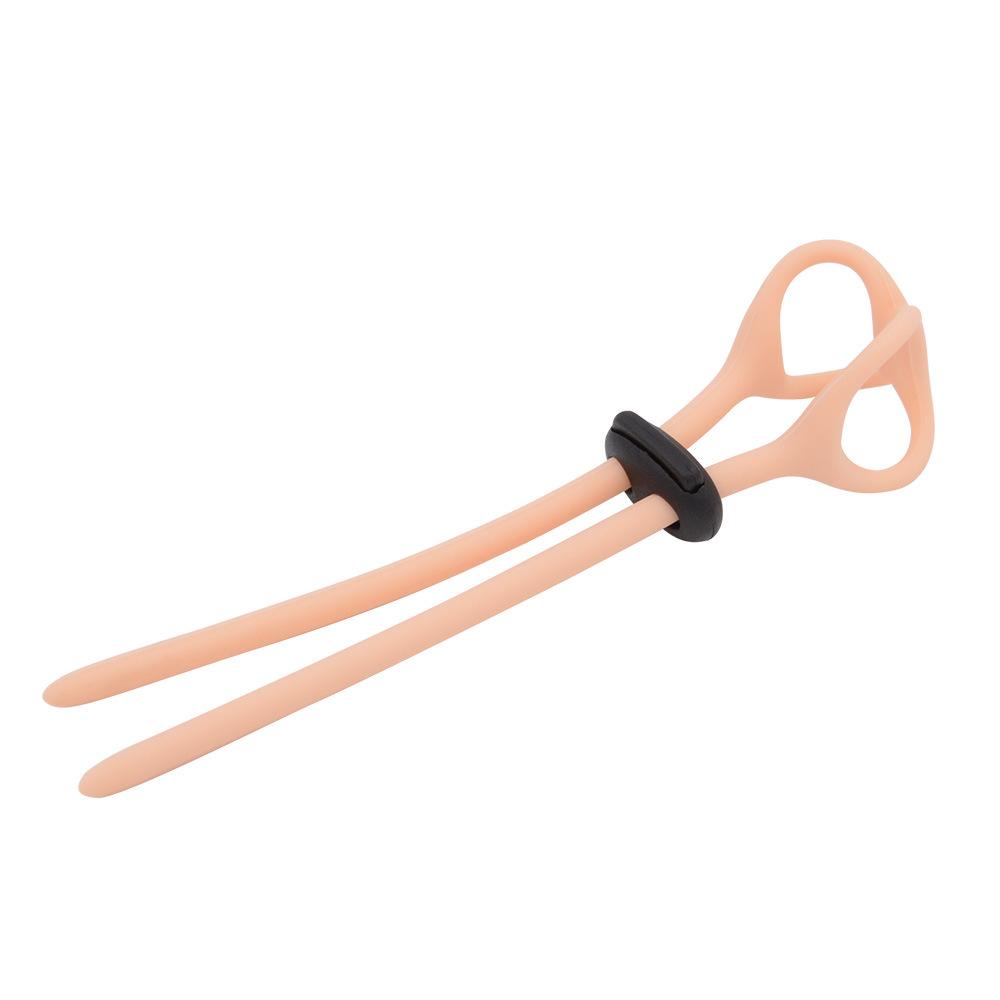 Men's Silicone Ring Delay Horseshoe Ring Prepuce Blocking Ring 8-Word Ring Soft Sex Adult Supplies