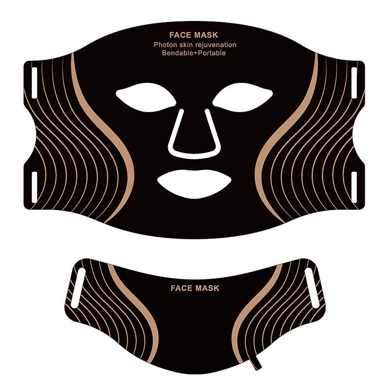 Masque Facial Photonique LED Sept Couleurs - Appareil de Beauté Lumière Rouge pour Soin de la Peau à Domicile