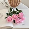 Realistic Single Rose Artificial Flower for Vase Decor