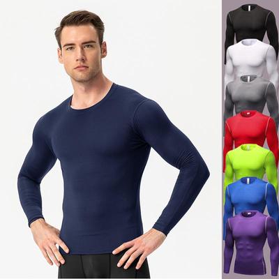 Men's T Shirts Running Cycling Gym Fitness Long Sleeve Training Jogging Sports Shirts Outdoors Tops