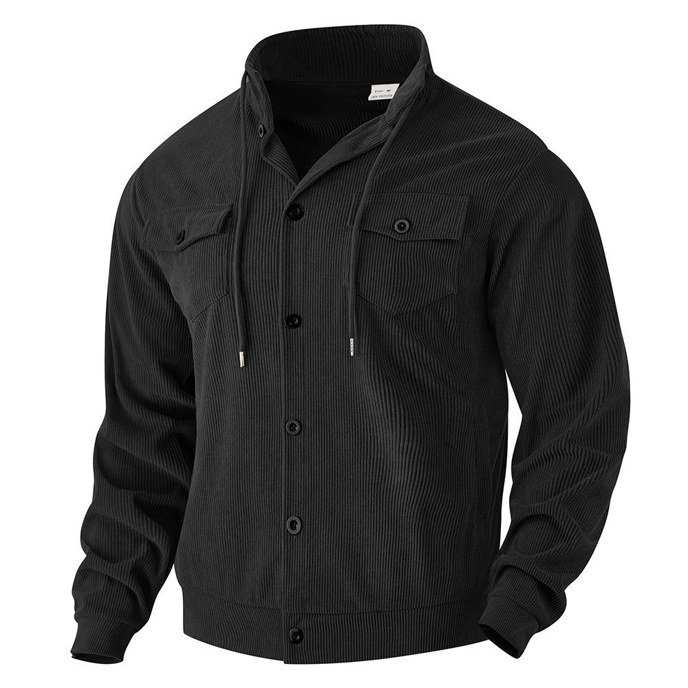 2025 Men's Hoodie, Autumn and Winter, Corduroy, Vintage Workwear Jacket, Multiple Pockets, Autumn and Winter Interior, Warm Top
