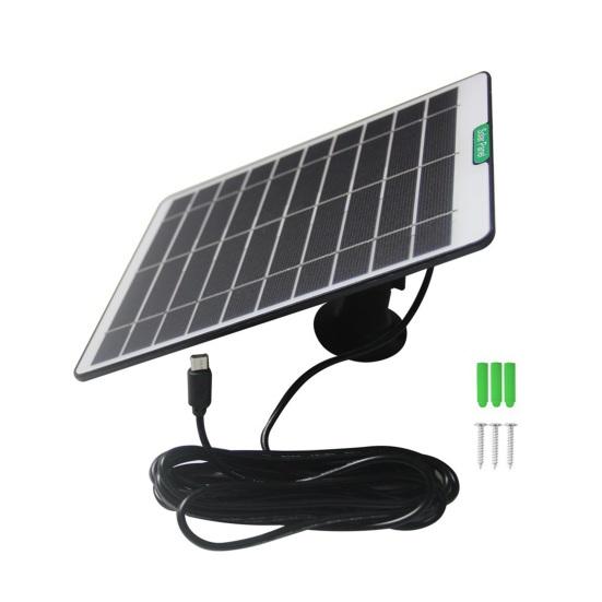Solar Panels 3.0M Output Line 5V Voltage Regulator DC5521/Type-C/Micro USB Interfaces Solar Power Supply