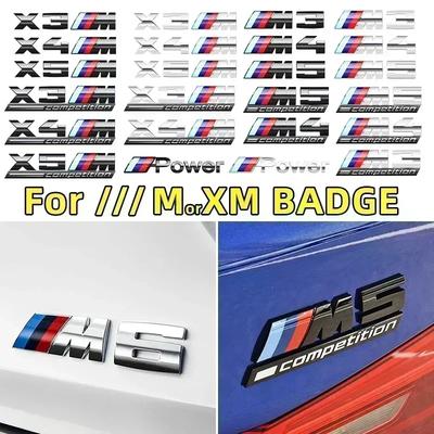 ABS Chrom Auto Heck Kofferraum Emblem Aufkleber Styling Power Wettbewerb für BMW M M1 M2 M3 M4 M5 M6 M7 X7M X2M X3M X4M X5M X6M