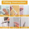 Mosquito Net - JUNJUN - Cuttable - 130x150 Cm - Fine Mesh - Self-adhesive Fastening