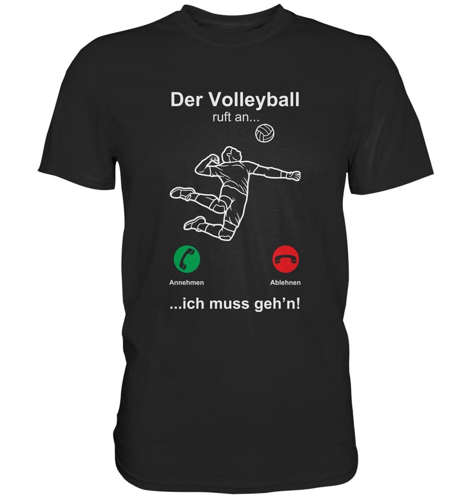 Volleyball Is Calling Funny Volleyballer T-Shirt - Premium Shirt 2XL