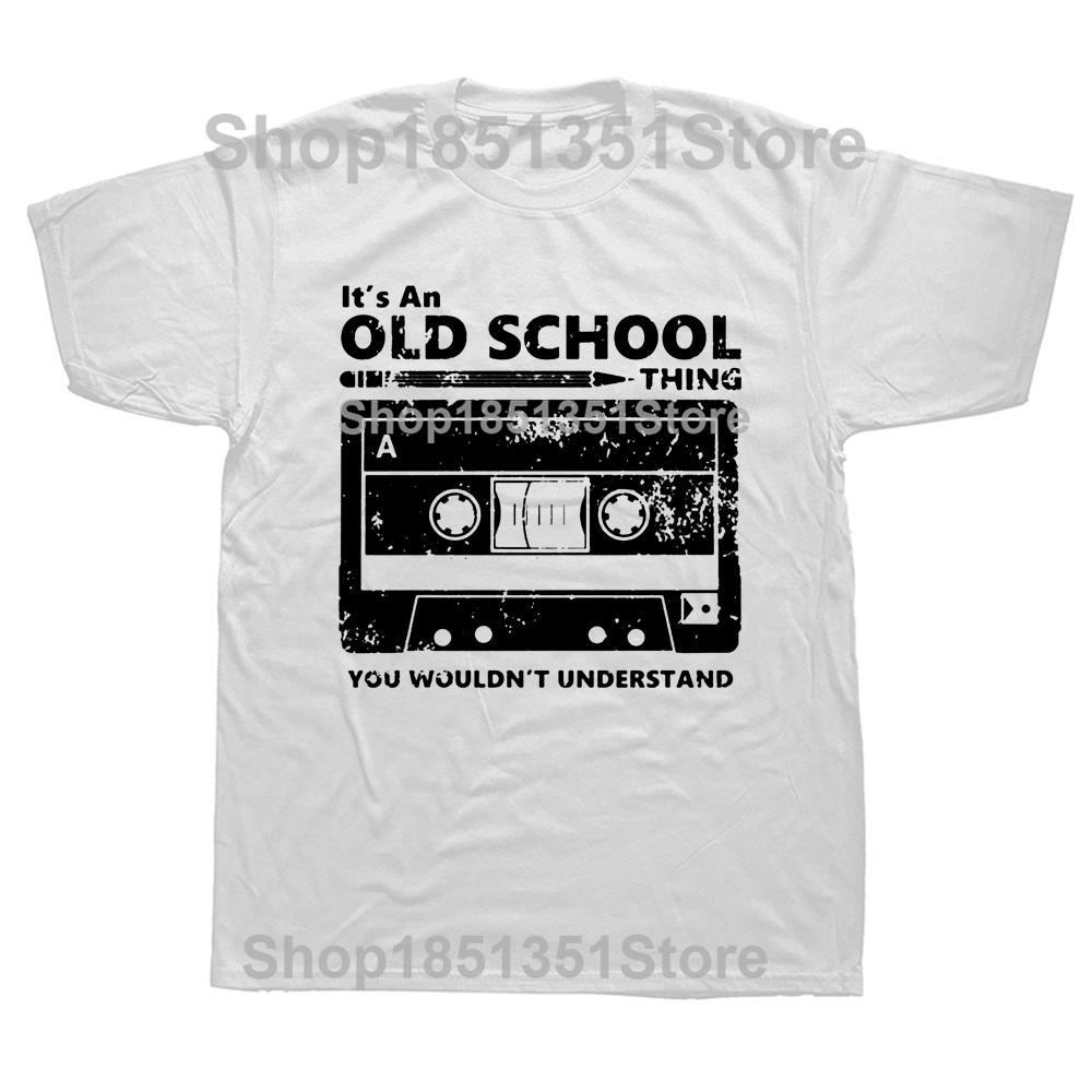 

Funny Cassette Tape Headphones Old School Dj T Shirts Graphic Cotton Streetwear Short Sleeve Birthday Gifts Summer Style Tshirt S