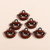 10pcs Cute Enamel Halloween Vampire Teeth Charms for Jewelry Making Earrings Pendants Necklaces DIY Bracelets Crafts Supplies