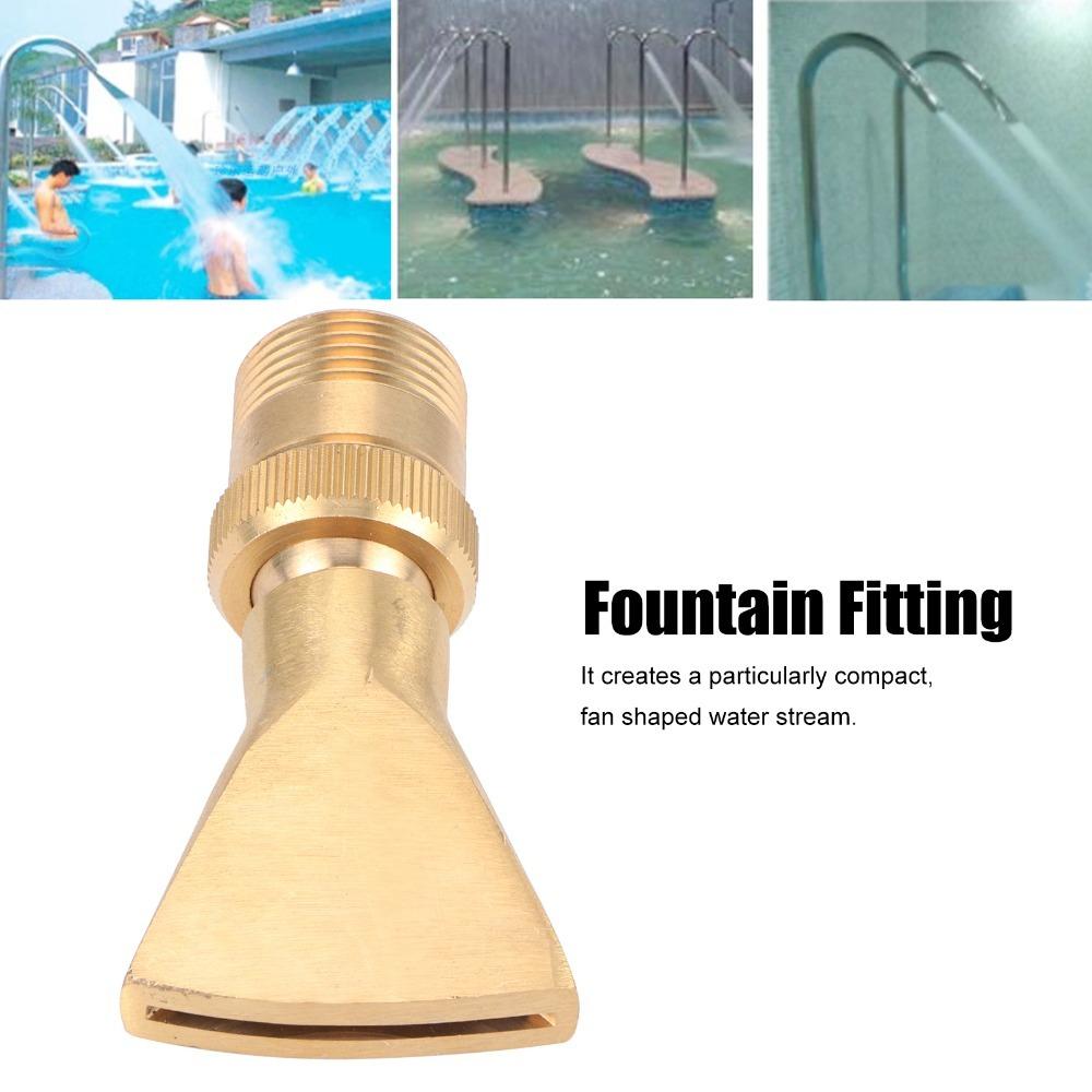 G1 Female Thread Fan Shaped Fountain Nozzle Fountain Water Nozzle  Water Garden G1/2 to G3/4