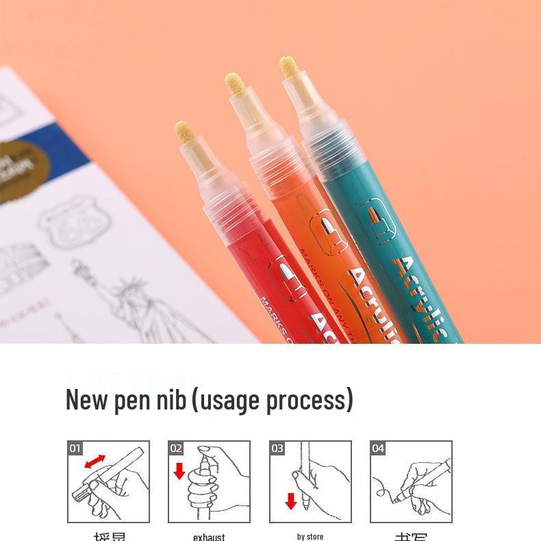 Fun Body Graffiti Paintbrush Pen - Adult Drawing and Writing Brush Crayon