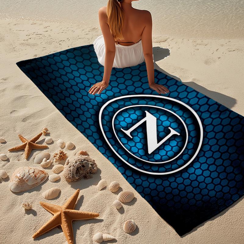 1 Stück Elektrisch Blaues Napoli Logo Strandtuch - Weiche, Saugfähige Mikrofaser, Leicht, Ideal für den Strand, Partys, Reisen, Camping Fan-Geschenke