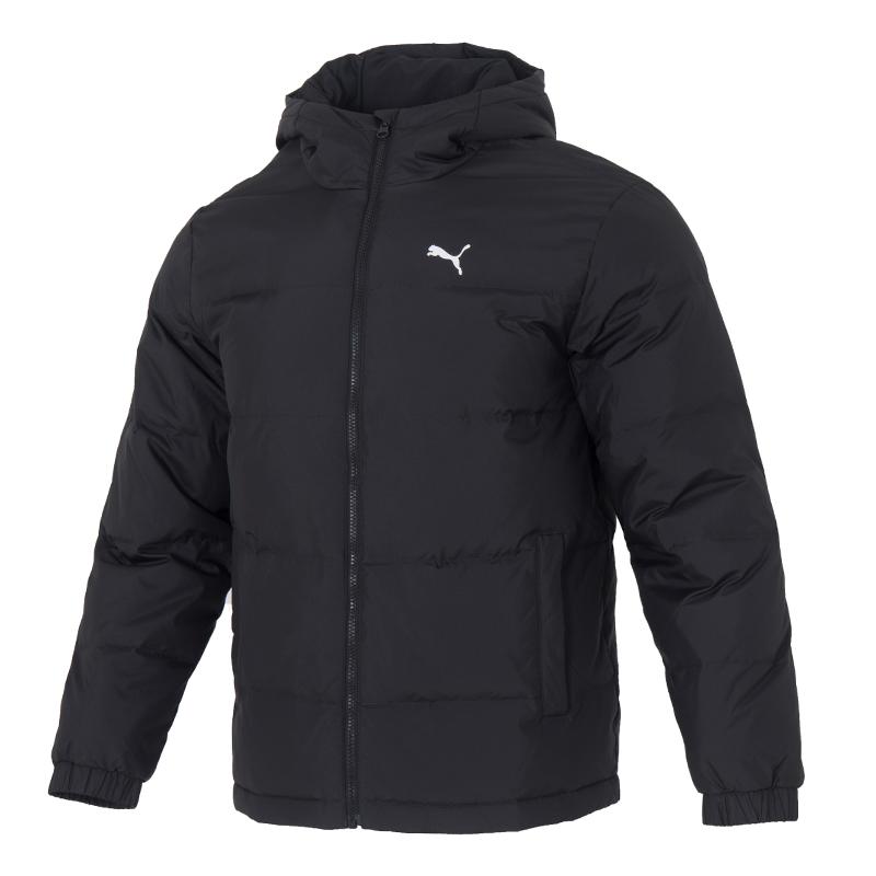 

Puma Logo Windproof Outdoor Duck Down Warm Long Sleeve Down Jacket Unisex outerwear 692811-01 XL