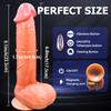 9" Thrusting Vibrating Dildo,10 Speed & Vibration Modes,Heated Suction Cup,G-Spot & Anal Stimulation,Liquid Silicone,Wireless Remote,for Women&Couples