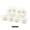 Conjunto de Jantar Fofo de Porcelana Creamy com Coelho