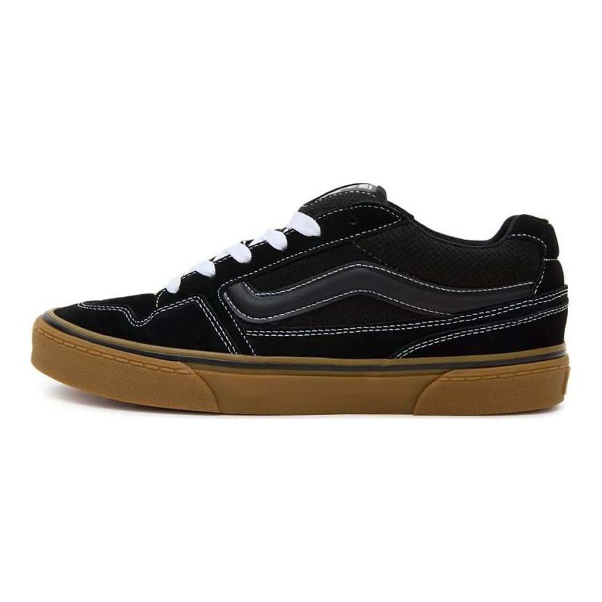 Vans Abrasion Resistant Low Top Skateboard Shoes Men's Black Sneakers VN0A5JM2B9M