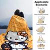 1pc Hello Kitty Halloween blanket Lightweight Flannel Throw for Sofa Bed Travel Camping Livingroom1138L