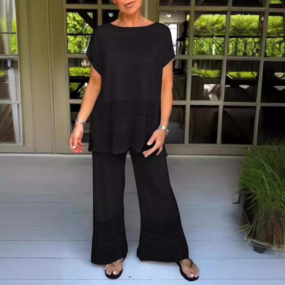 IHUASU Женский повседневный модный костюм из двух частей с открытым верхом — фото 4