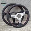 JDM Universal 330mm Steering Wheel Deep Dish Racing Sports Steering Wheel for Honda Toyota