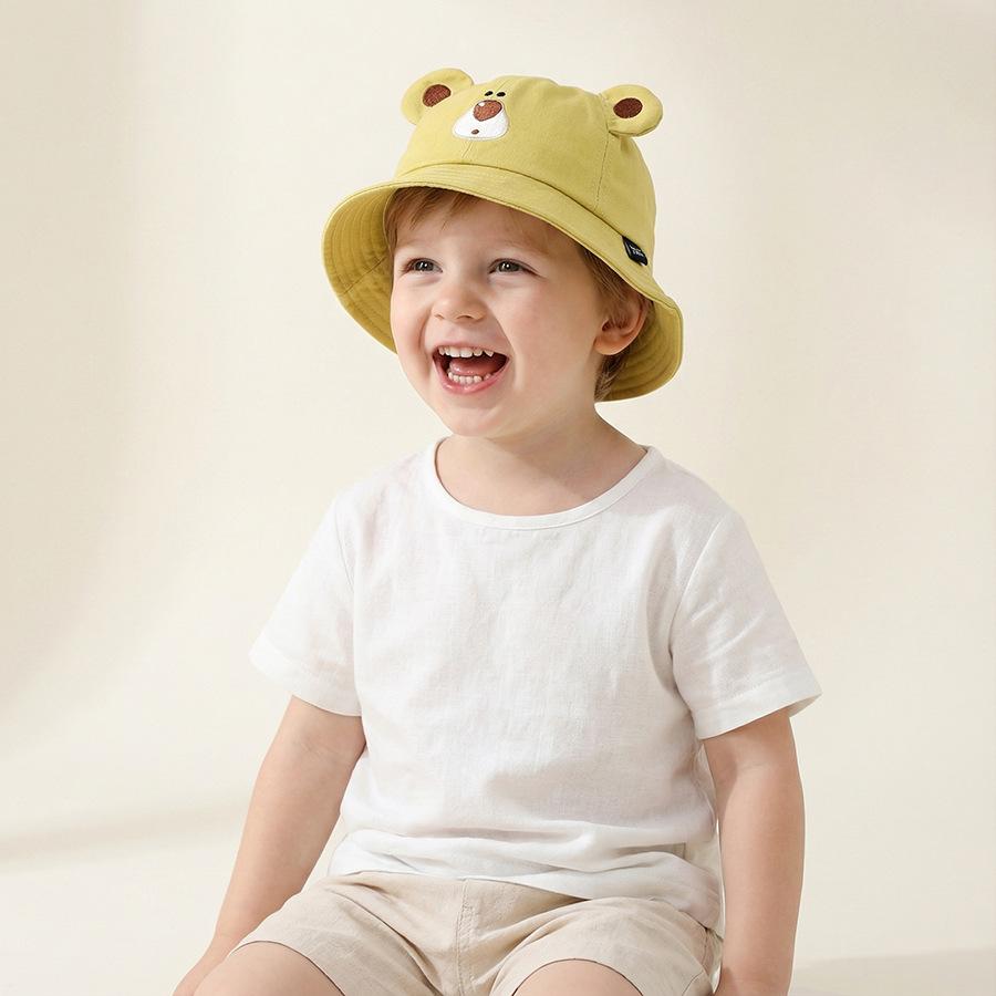 2-6Y Kids Hat, Cute Cartoon Animal Bucket Hat for Boys and Girls, Lightweight Spring and Autumn Cap, Super Adorable Sun Protecti