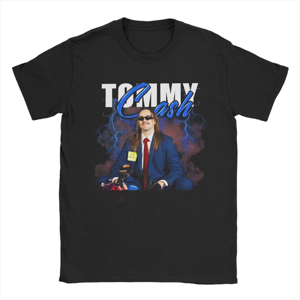 Classic Sillhouette Tommy Cash Espresso Eurovisions 2025 T Shirt for Men Hipster T-Shirt Crew Neck  Tees Short Sleeve Clothing