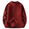 2024 New Men Crew Neck Sweater Solid Color Pullover Knitted Casual Sweatwear Woolen Mens Tops High-Quality Mens Clothing